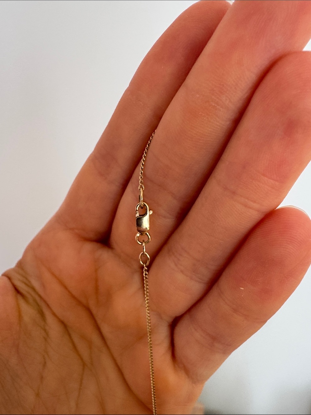 10k solid gold delicate chain